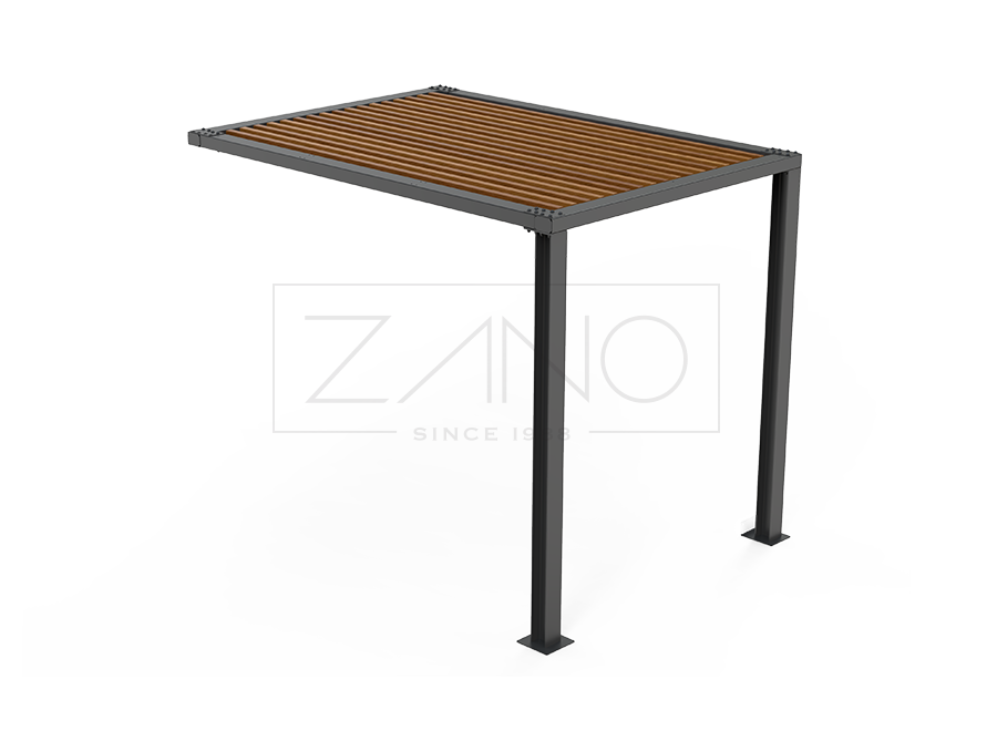Pergola-Modul 2 x 3 m 22.101.3 Kohlenstoffstahl