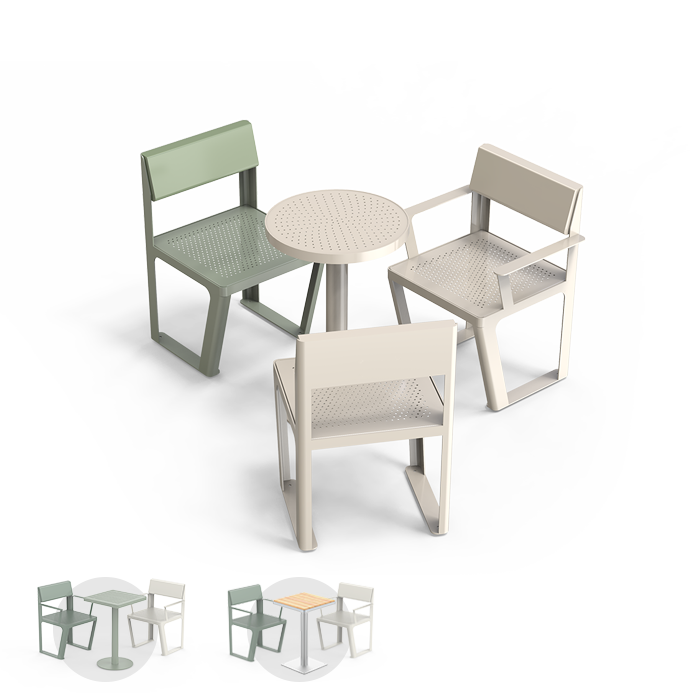 Runder Picknicktisch