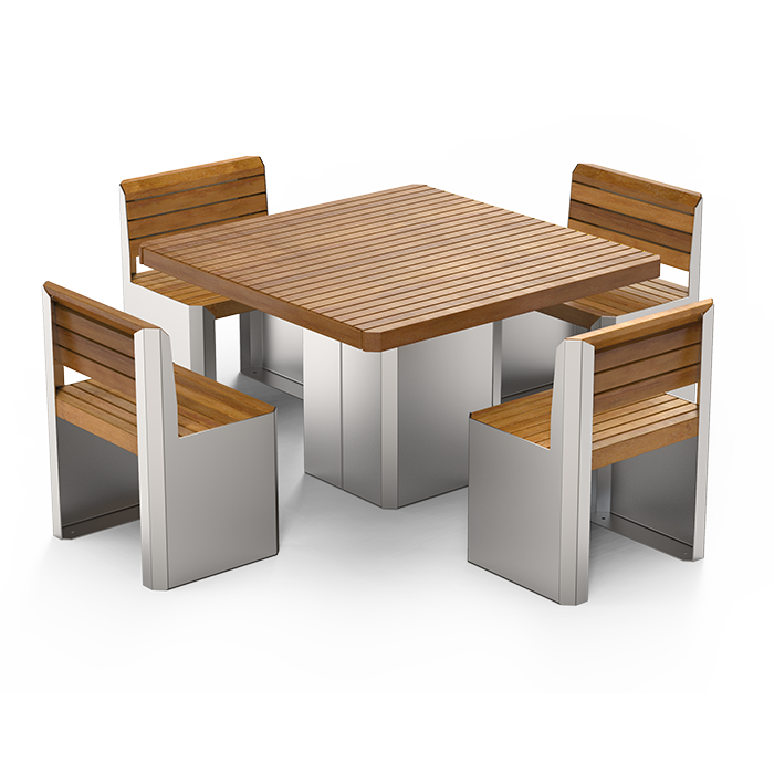 Stilo Tisch mit Rückenlehne Sitze