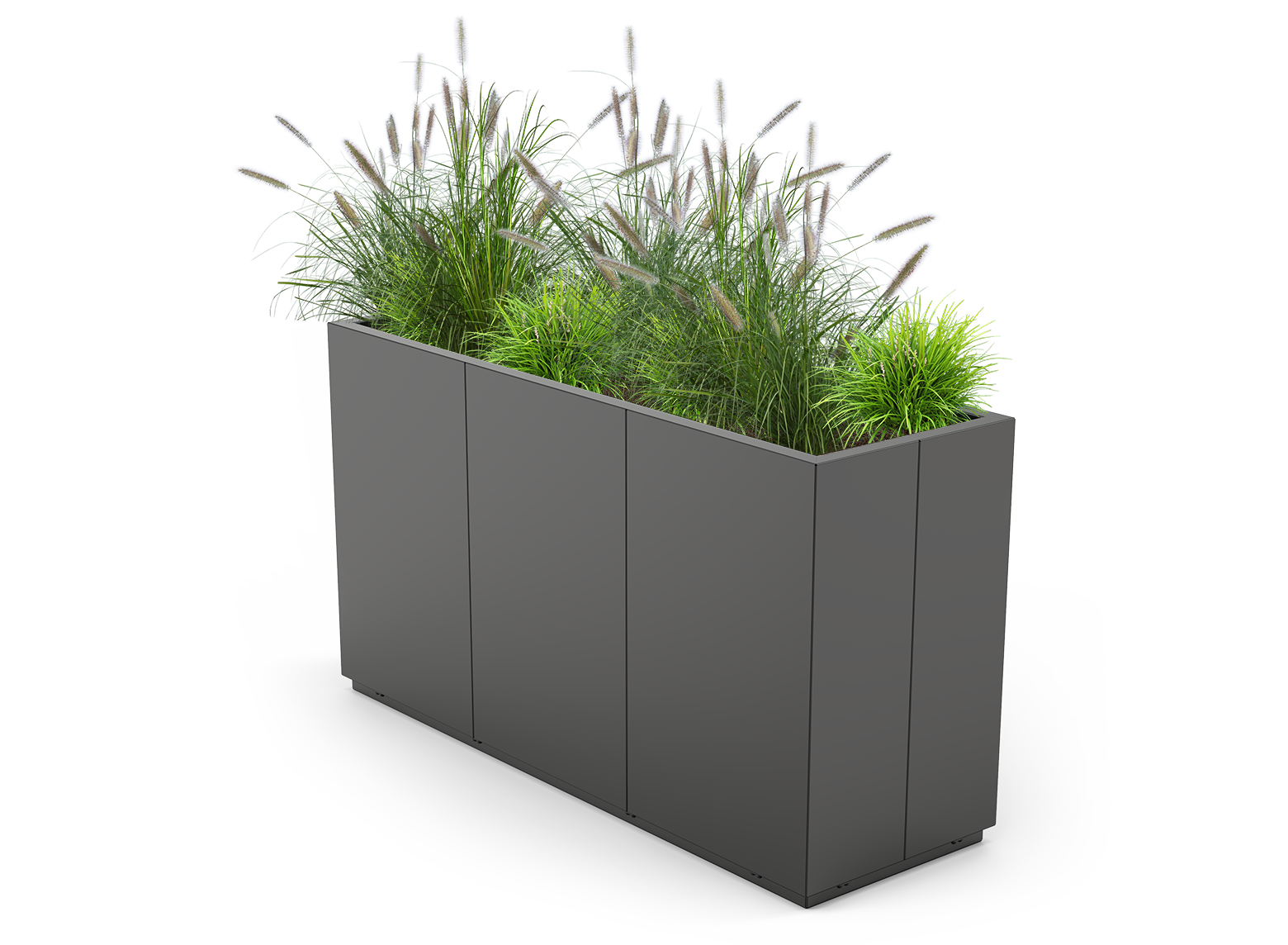 Quadro Blumentopf 06.176.L | Kohlenstoffstahl