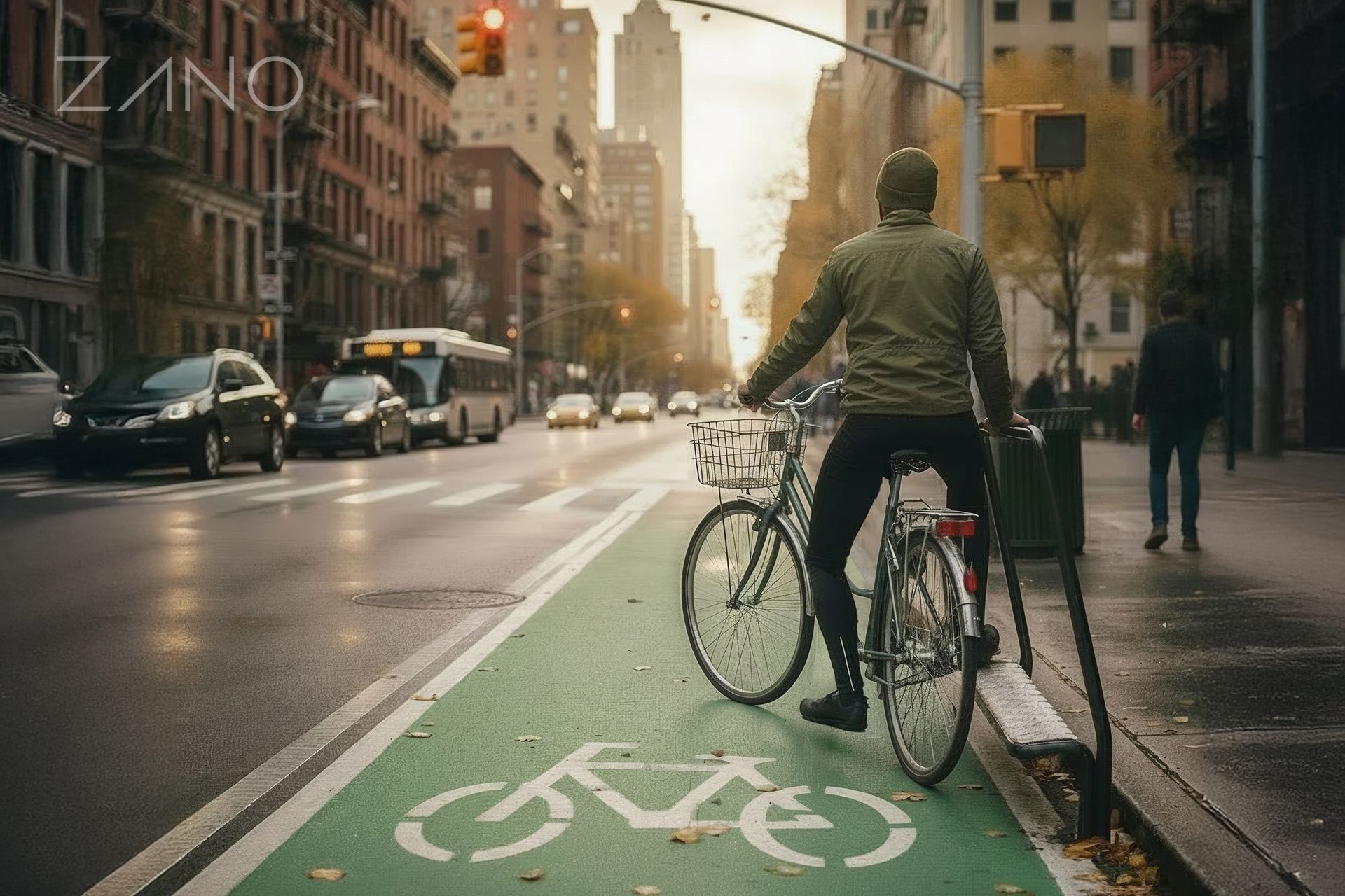 Unterstützung beim Überqueren der Straße mit dem Fahrrad Unterstützung für Radfahrer