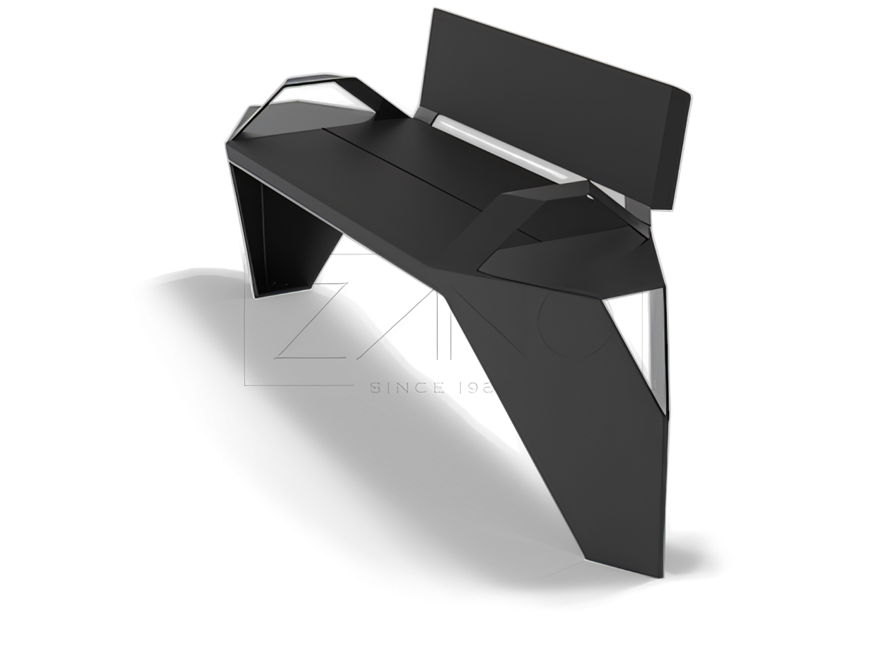 Futuristische Stadtbank f&uuml;r moderne Architektur