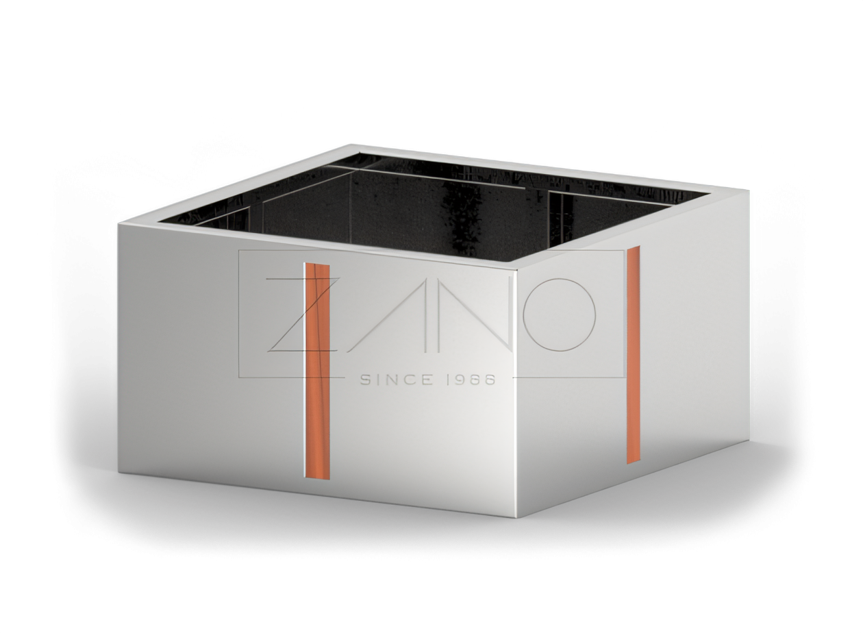 Pflanzk&uuml;bel Agawa 06.020.1.L aus Edelstahl von ZANO