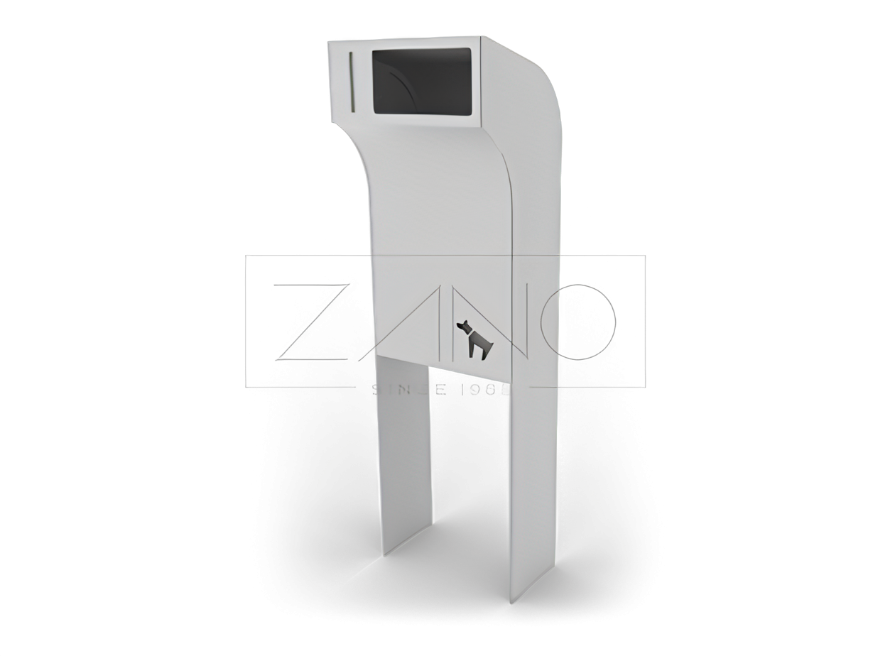 Abfallbehälter für Hundekot Soft 16.012 | Edelstahl Hundekotbehälter aus Edelstahl