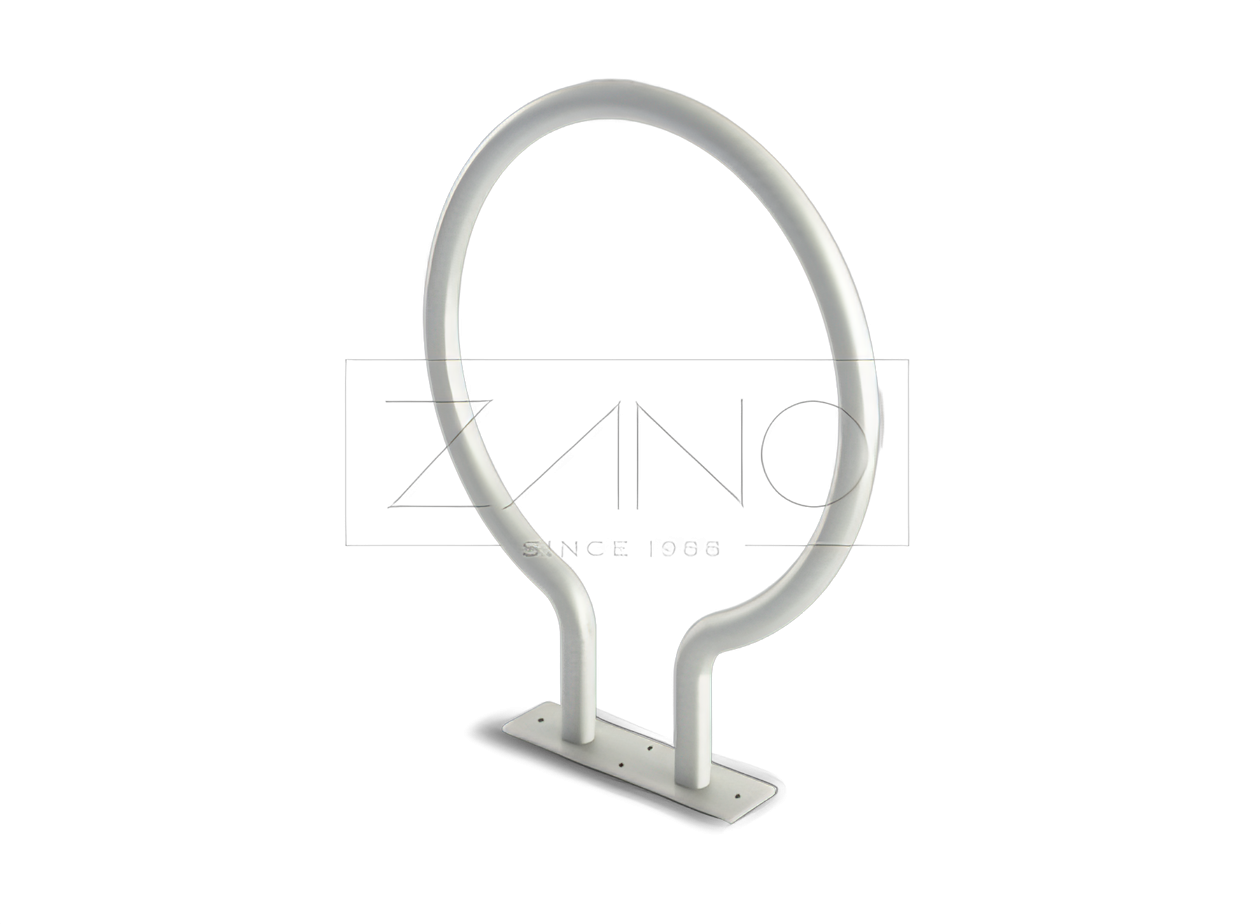 Fahrradständer Omega | Edelstahl Moderner Fahrradständer aus Edelstahl, konzipiert für zwei Fahrräder