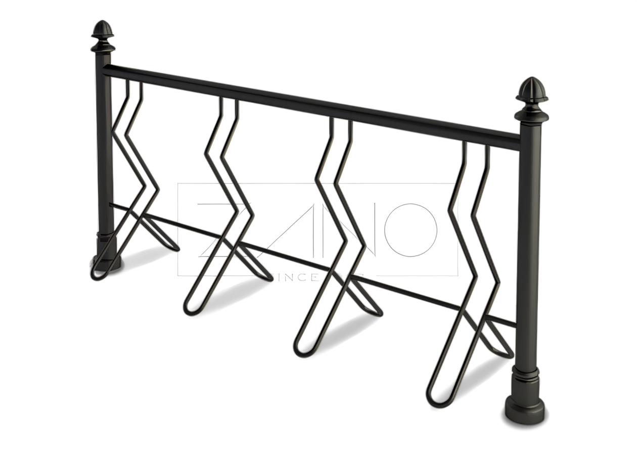 Fahrradständer 05.056 Fahrradständer 05.056 aus schwarzem Stahl