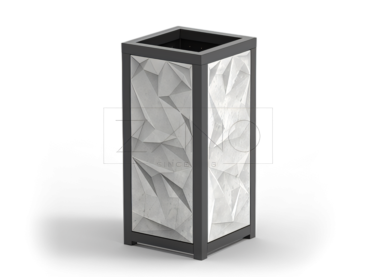 Moderner Betonkorb. Origineller Entwurf. Architektonischer Beton eleCRETE Moderner Betonkorb. Origineller Entwurf. Architektonischer Beton eleCRETE