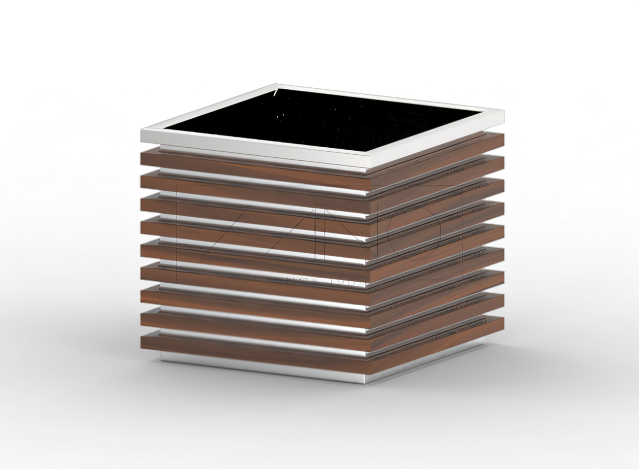 Pflanzk&uuml;bel Block 06.042.L Edelstahl