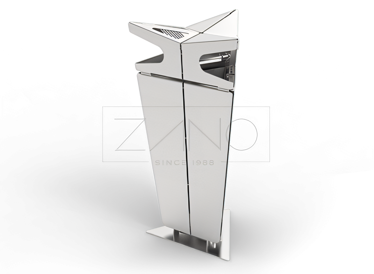 Modularer Abfallbeh&auml;lter mit Ascher