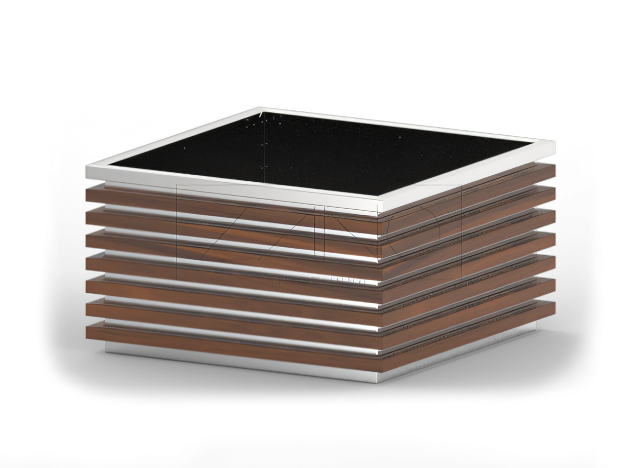 Pflanzk&uuml;bel Block 06.042.XL Edelstahl