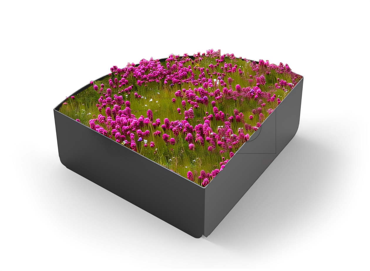 Orbit-Pflanzkübel von ZANO aus Karbonstahl Orbit-Pflanzkübel von ZANO aus Karbonstahl