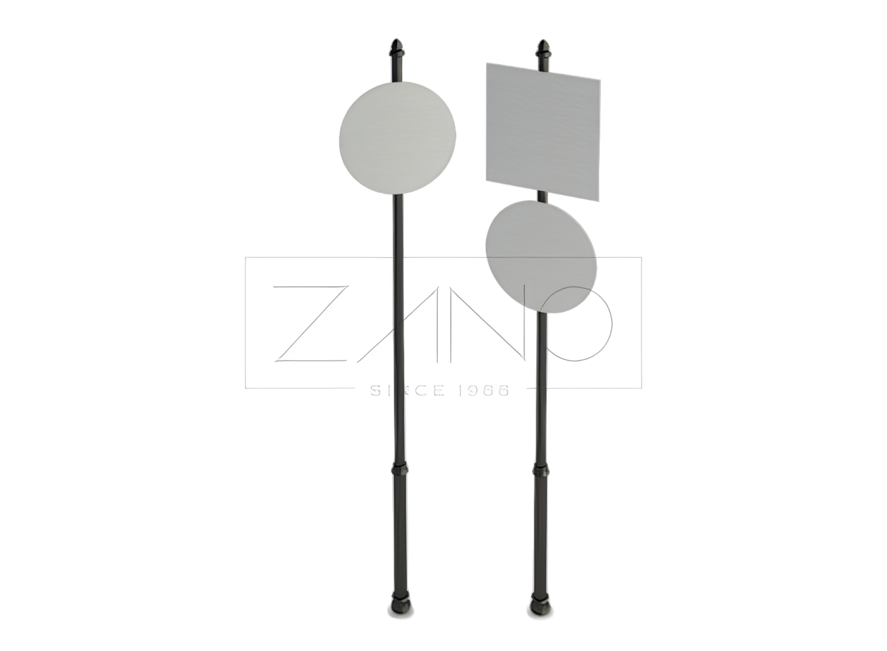 dekorative, gusseiserne Verkehrszeichenpfӓhle