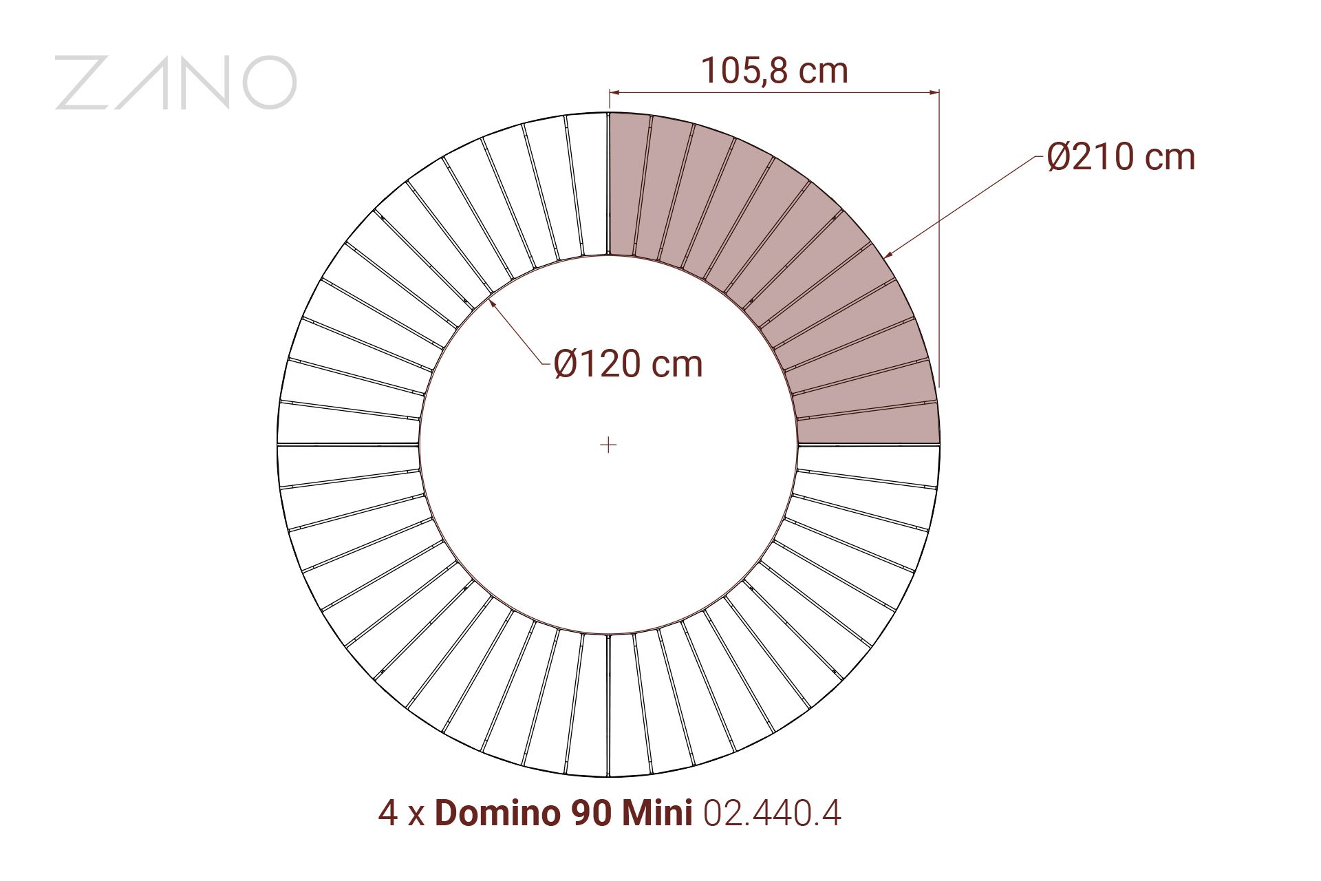 Abmessungen - Domino 90 Mini Abmessungen - Domino 90 Mini
