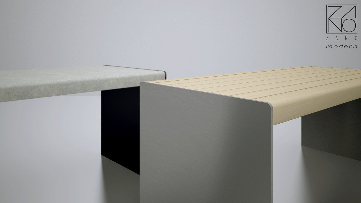 Tisch Simple mit Holzplatte