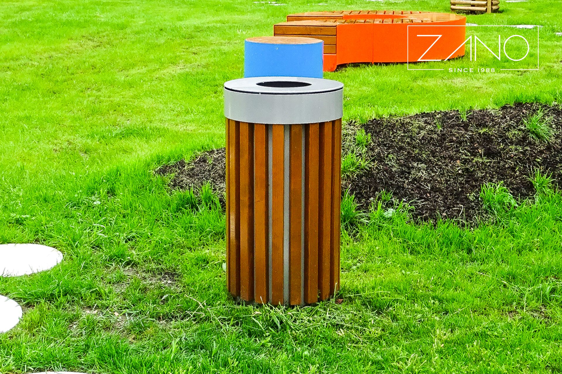 Tubus Park Abfallbehälter