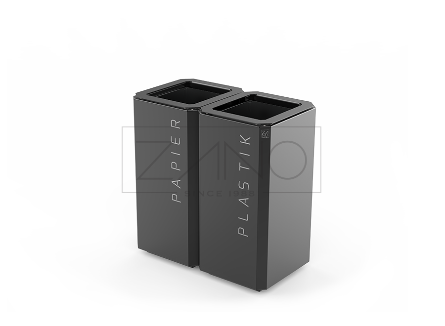 Mülltrennungssystem Stilo 15.248 | Karbonstahl