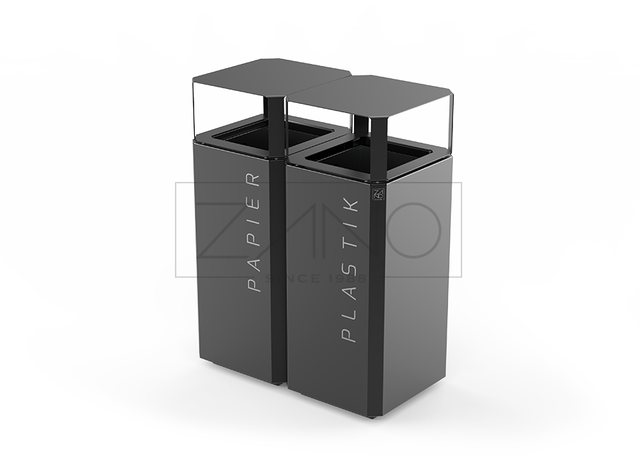 Mülltrennungssystem Stilo 15.248.1 | Karbonstahl