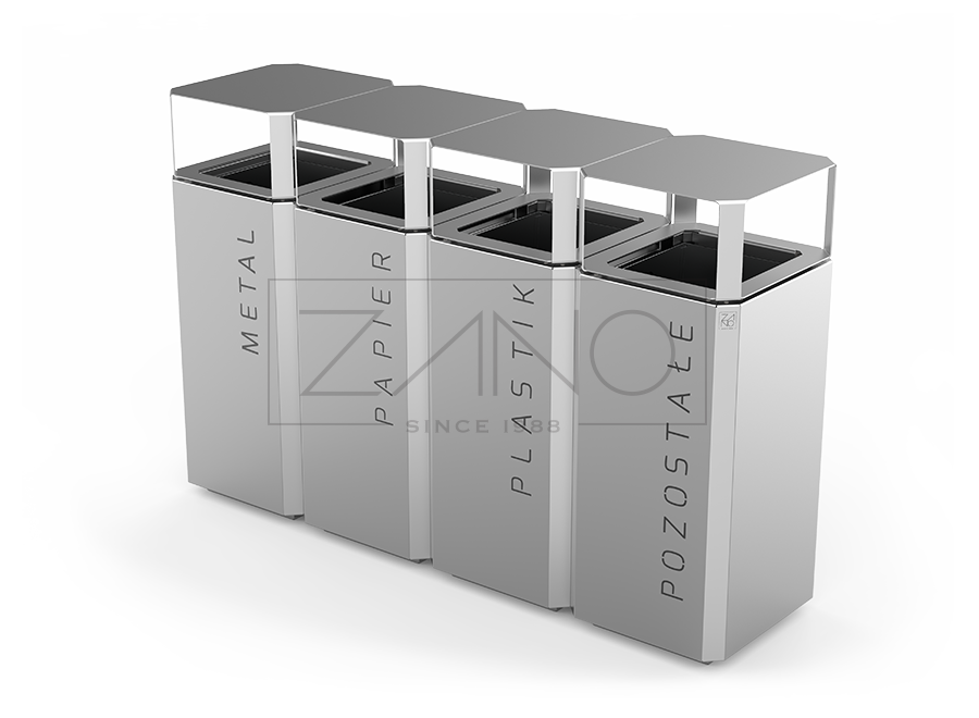 Mülltrennungssystem Stilo 15.448.1 | Edelstahl